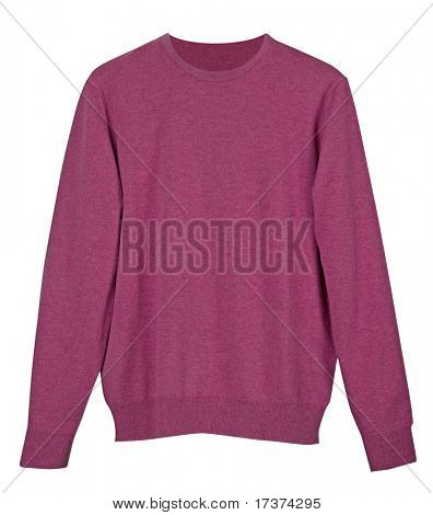 sweter en laine rouge