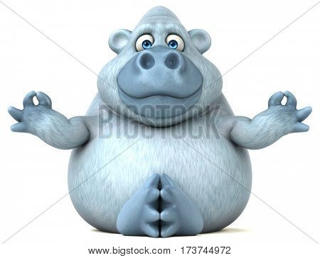 Fun yeti - 3D Illustration
