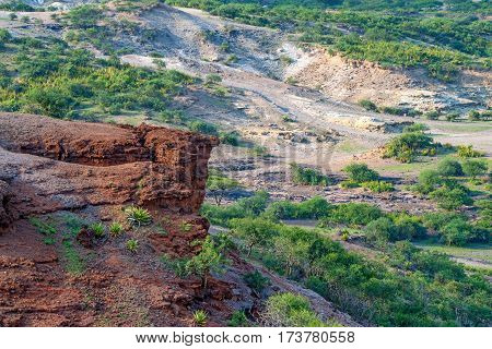Olduvai Gorge is a cradle of mankind, Tanzania, Africa