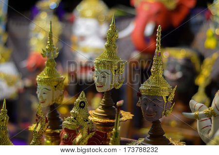 small actor's mask art of thailand background