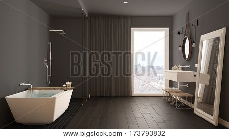 Classic Bathroom, Modern Minimalistic Interior Design