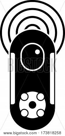 Game joystick icon. Simple illustration of game joystick vector icon for web