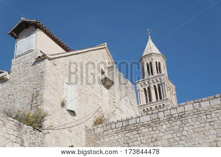 Palace of the Roman Emperor Diocletianus in the Unesco heritage city of Split, Croatia