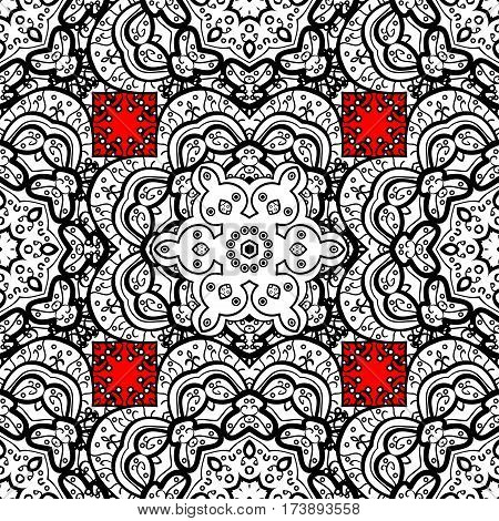 Seamless Classic Vector White Pattern. Traditional Orient Ornament. Classic Vintage Background. Seam