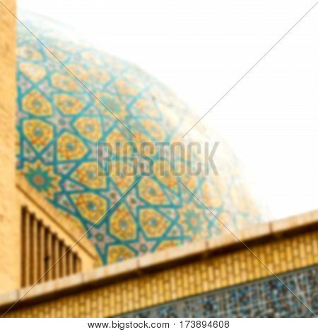 In Iran  And Old Antique Mosque    Minaret