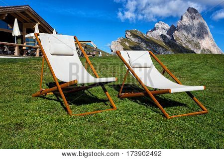 Two Chairs In The Mountains