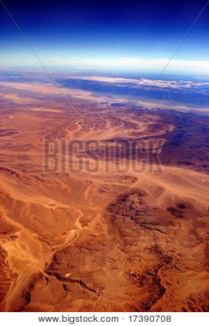 Tipo colorido de uma paisagem