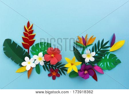 Tropical Handcrafted Papercraft Nature Petals