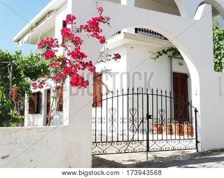 luxury hotel building complex of apartments Greece
