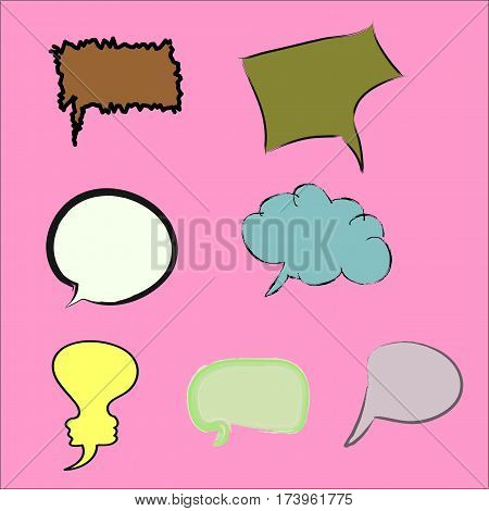 Bubbles for thoughts of different kinds and shapes