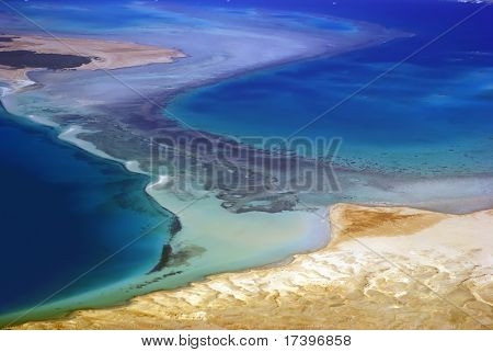 Tipo colorido de uma paisagem
