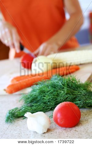 Gemüse vorbereiten