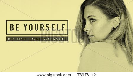 Yourself overlay word young people