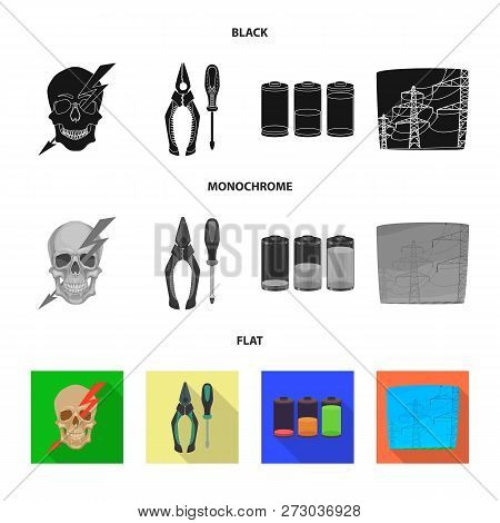Vector Design Of Electricity And Electric Icon. Set Of Electricity And Energy Stock Vector Illustrat