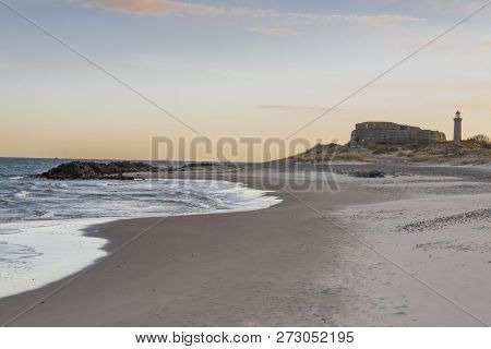 Lighthouse In Skagen In The Northern Part Of Denmark.