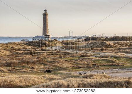 Lighthouse In Skagen In The Northern Part Of Denmark.