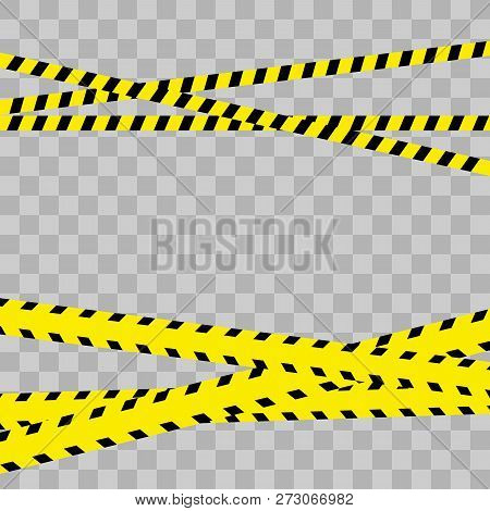 Police Line Set. Vector Illustration. Vector Illustration Eps10.