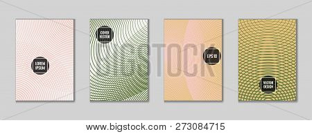 Laconic Geometric Design Title Page Background. Cool Mosaic Journal Header Page Set. First Page Mini