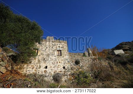 A Village On The Mountain Slope In Bodrum, Turkey