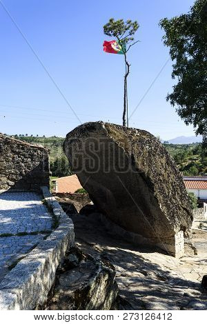 View Of The Square In Front Of The Impressive Granite Boulder, The Highest Point In The Village Of M