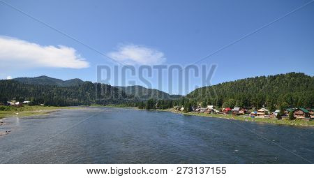 View Of The Lake Teletskoye. Russia, Altai Republic