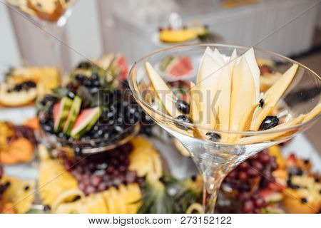 Luxury Wedding Catering.  Delicious Candy Bar At Wedding Recepti