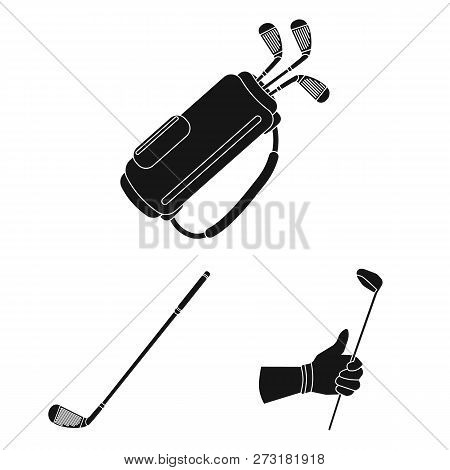 Vector Design Of Stick And Field Icon. Set Of Stick And Club Stock Vector Illustration.
