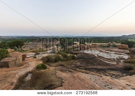 Sunset In Humpi, State Karnataka, India.