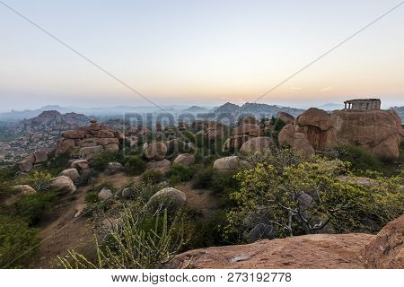 Sunrise In Humpi, State Karnataka, India.