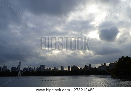 Spherical Cloud Over Jacqueline Kennedy Onassis Reservoir