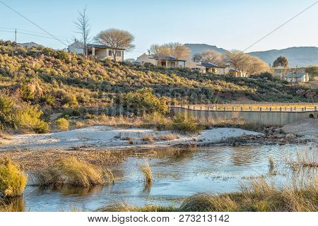 Cederberg, South Africa, August 23, 2018: Chalets At Sanddrif Holiday Resort In The Cederberg Mounta