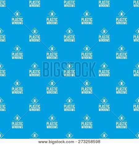Plastic Window Pattern Vector Seamless Blue Repeat For Any Use