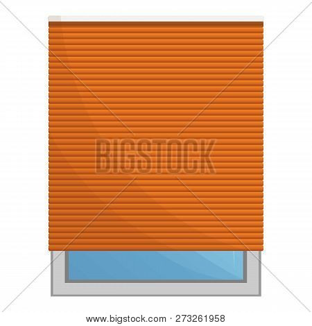 Window Sun Blind Icon. Cartoon Of Window Sun Blind Vector Icon For Web Design Isolated On White Back