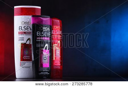 Composition With Three Containers Of Loreal Products