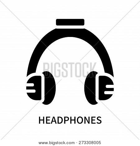 Headphones Icon Isolated On White Background. Headphones Icon Simple Sign. Headphones Icon Trendy An