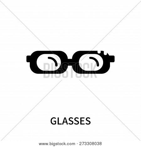 Glasses Icon Isolated On White Background. Glasses Icon Simple Sign. Glasses Icon Trendy And Modern 