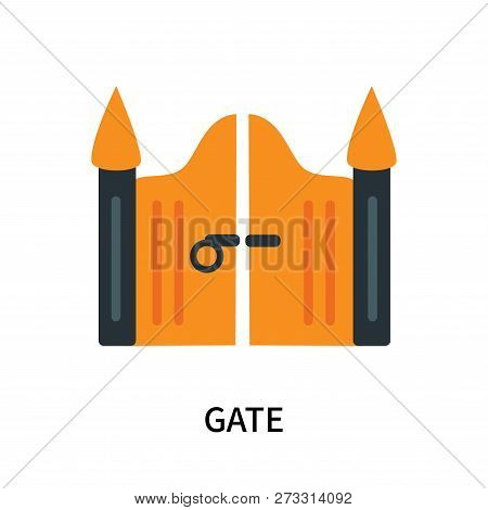 Gate Icon Isolated On White Background. Gate Icon Simple Sign. Gate Icon Trendy And Modern Symbol Fo