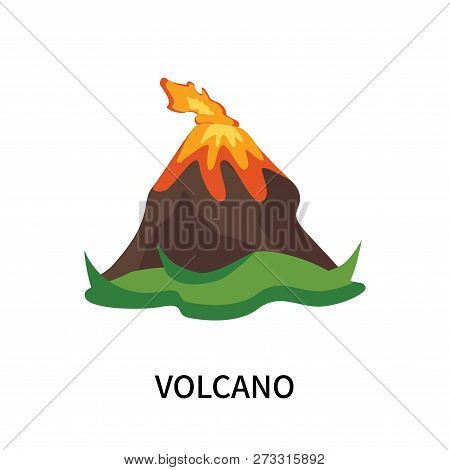 Volcano Icon Isolated On White Background. Volcano Icon Simple Sign. Volcano Icon Trendy And Modern 