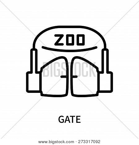 Gate Icon Isolated On White Background. Gate Icon Simple Sign. Gate Icon Trendy And Modern Symbol Fo