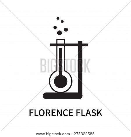 Florence Flask Icon Isolated On White Background. Florence Flask Icon Simple Sign. Florence Flask Ic
