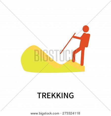 Trekking Icon Isolated On White Background. Trekking Icon Simple Sign. Trekking Icon Trendy And Mode