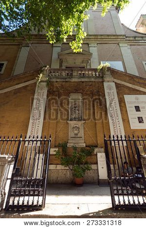 Rome, Italy - June 22, 2017: Amazing View Of Church Of Santa Maria Della Concezione Dei Cappuccini I