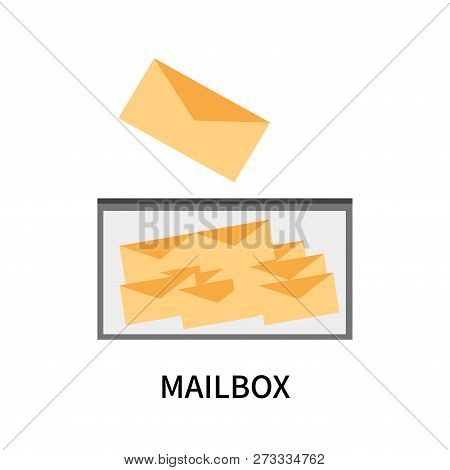 Mailbox Icon Isolated On White Background. Mailbox Icon Simple Sign. Mailbox Icon Trendy And Modern 
