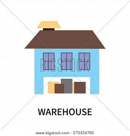 Warehouse Icon Isolated On White Background. Warehouse Icon Simple Sign. Warehouse Icon Trendy And M
