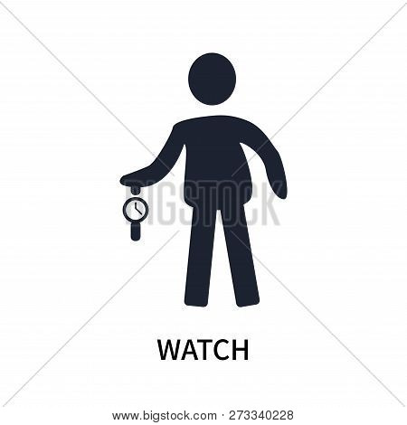 Watch Icon Isolated On White Background. Watch Icon Simple Sign. Watch Icon Trendy And Modern Symbol