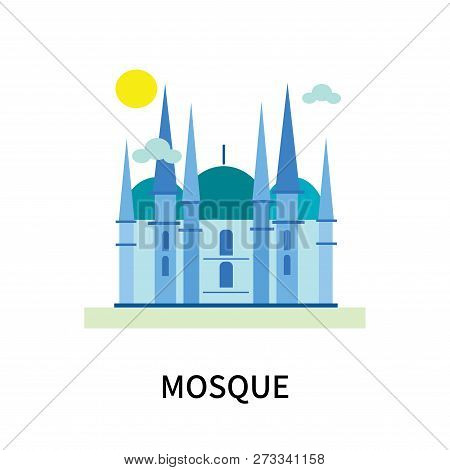 Mosque Icon Isolated On White Background. Mosque Icon Simple Sign. Mosque Icon Trendy And Modern Sym