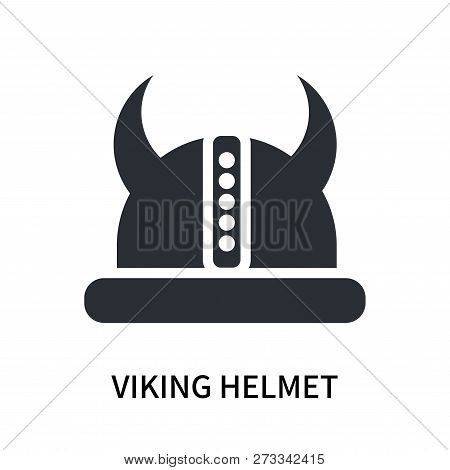 Viking Helmet Icon Isolated On White Background. Viking Helmet Icon Simple Sign. Viking Helmet Icon 