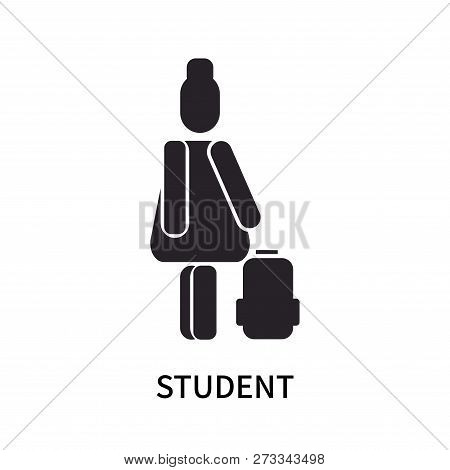 Student Icon Isolated On White Background. Student Icon Simple Sign. Student Icon Trendy And Modern 