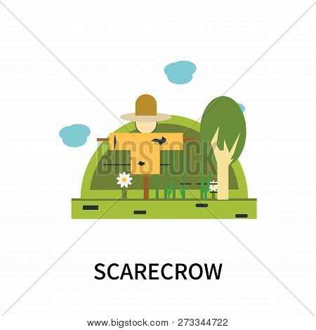 Scarecrow Icon Isolated On White Background. Scarecrow Icon Simple Sign. Scarecrow Icon Trendy And M