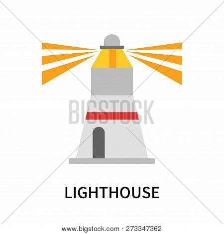 Lighthouse Icon Isolated On White Background. Lighthouse Icon Simple Sign. Lighthouse Icon Trendy An